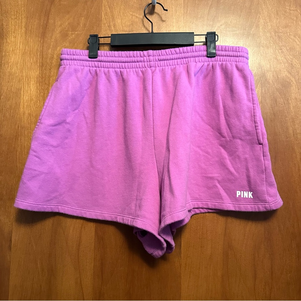 Victorias Secret Pink Purple Shorts Pockets Extra Large XL